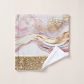 エレガントスタイリッシュ金ゴールド バスタオルセット (ウォッシュタオル)