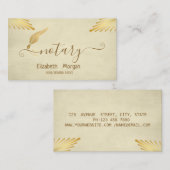 エレガントスタイリッシュ金ゴールド 名刺 (正面/裏面)