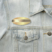 エレガントスタイリッシュ金ゴールド 名札 (インサイチュ)