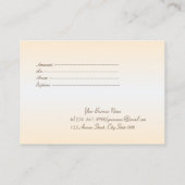 エレガントスタイリッシュ金ゴールド、黒、ダイヤモンド 割引カード (裏面)