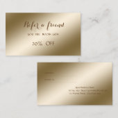 エレガントスタイリッシュ，光沢のある紹介カード 紹介カード (正面/裏面)