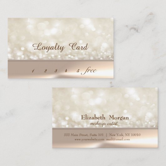 エレガントスタイリッシュ《写真》ぼけ味ロイヤリティカード ロイヤリティカード (正面/裏面)