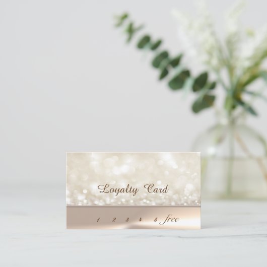 エレガントスタイリッシュ《写真》ぼけ味ロイヤリティカード ロイヤリティカード (スタンド正面)