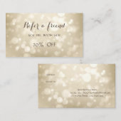 エレガントスタイリッシュ《写真》ぼけ味 紹介カード (正面/裏面)