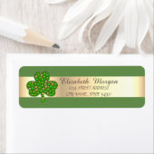 エレガントスタイリッシュ,緑,シャムロックアドレス ラベル (インサイチュ)