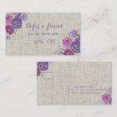 エレガントスタイリッシュ，花紹介カード 紹介カード (正面/裏面)