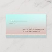 エレガントスタイリッシュCute Referral Card 紹介カード (裏面)