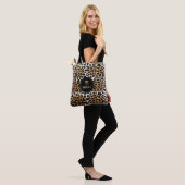 エレガントスタイリッシュLeopard Print Crown パーソナライズされた トートバッグ (モデル)
