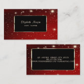 エレガントスタイリッシュLuxury,モダン Black Frame 名刺 (正面/裏面)