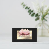 エレガントスタイリッシュLuxury, Black, Frame, Lotus 名刺 (スタンド正面)