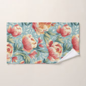 エレガントスタイルビクトリアンフローラペニーズチューリップ バスタオルセット (ハンドタオル)