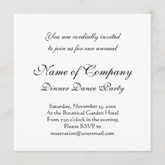 エレガントスタイル文 招待状