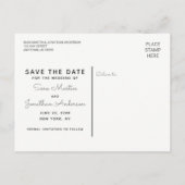 エレガントスタイル | 写真の日付の保存 案内ポストカード (裏面)