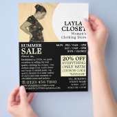 エレガントスタンス, レディースアパレルストア広告 チラシ (手)