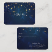 エレガントスターモダンズネイビーブルー 割引カード (正面/裏面)