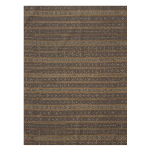 エレガントストライプのろうけつ染め テーブルクロス (正面)