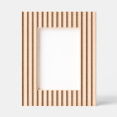 エレガントストライプのミニマルデザインモダン レーザー彫刻フレーム (正面)