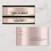 エレガントストライプのモダンバラ金ゴールド 紹介カード (正面/裏面)