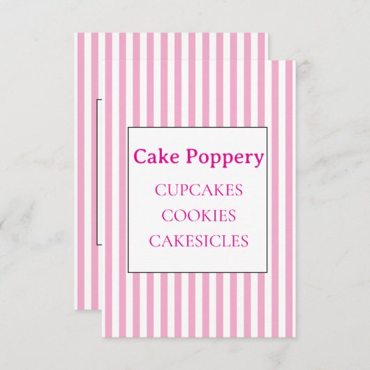 エレガントストライプの エンクロージャーカード (正面/裏面)