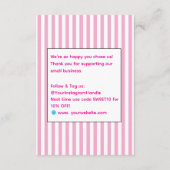 エレガントストライプの エンクロージャーカード (裏面)