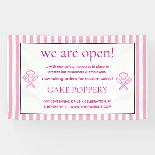 エレガントストライプの 横断幕 (横)