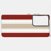 エレガントストライプの SAMSUNG GALAXYケース (左側面)