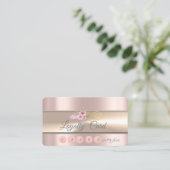 エレガントストライプウィスクベーカリーバラ金ゴールドL ロイヤリティカード (スタンド正面)