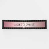 エレガントストライプフェイクバラ金ゴールド |メッセージ 横断幕 (横)