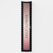 エレガントストライプフェイクバラ金ゴールド |メッセージ 横断幕 (縦)