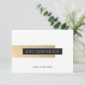 エレガントストライプフェイク金ゴールド白幾何学美しい (スタンド正面)