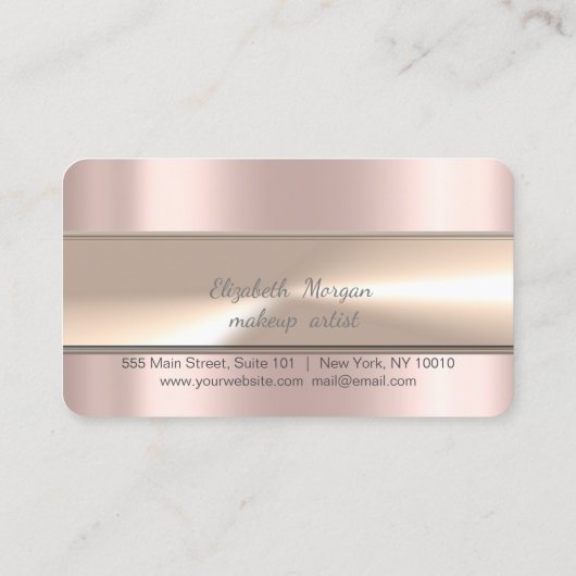 エレガントストライプベーカリーバラ金ゴールドフローラミキサ ロイヤリティカード (裏面)