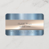 エレガントストライプベーカリーブルーメタリック ロイヤリティカード (裏面)