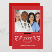 エレガントストライプホリデーカード シーズンカード (正面/裏面)