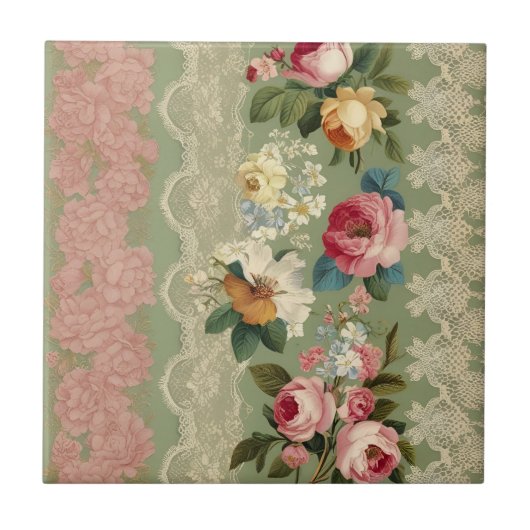 エレガントストライプヴィンテージ タイル (正面)