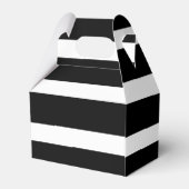 エレガントストライプ結婚白黒 フェイバーボックス (裏面サイド)