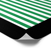 エレガントストライプ縁どブ結婚ウ ポスター (角)