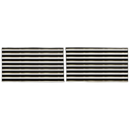 エレガントストライプ黒金ゴールド白 枕カバー