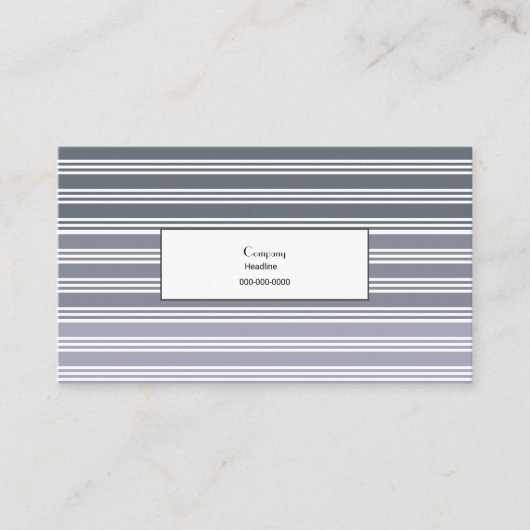 エレガントストライプ 名刺 (正面)