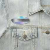 エレガントストライプ、真珠ホログラフィーグラデーション 名札 (インサイチュ)