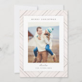 エレガントストライプGrey Family Photo シーズンカード (正面)