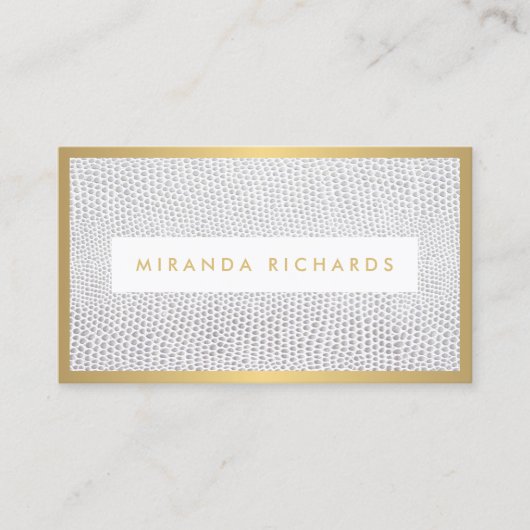 エレガントスネークスキンプリントファッションデザイナー，ブティック 名刺