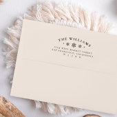 エレガントスノードフラックスファミリー名差出人住所 セルフインキングスタンプ