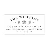 エレガントスノードフラックスファミリー名差出人住所 ラバースタンプ (インプリント)