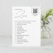 エレガントスパイの結婚ゲームカード 招待状 (スタンド正面)