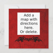 エレガントスパイダウェブハロウィーンボールパーティの招待状 招待状 (裏面)