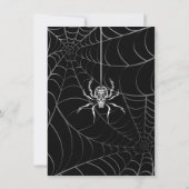 エレガントスパイダーのハロウィンパーティー招待状 招待状 (裏面)