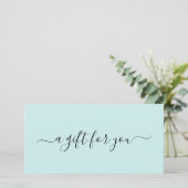 エレガントスパシンプルティール（緑がかった色）ターコイズ贈与証 (スタンド正面)