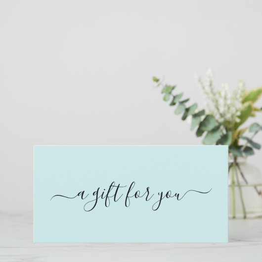 エレガントスパシンプルティール(緑がかった色)ターコイズ贈与証 (スタンド正面)