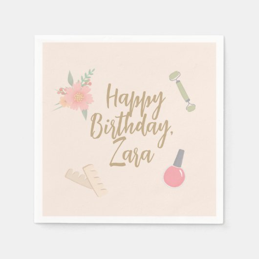 エレガントスパパーティーのカスタム設計 スタンダードカクテルナプキン (正面)