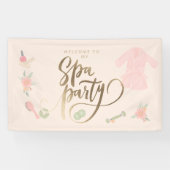 エレガントスパパーティーカスタム歓迎サイン 横断幕 (横)